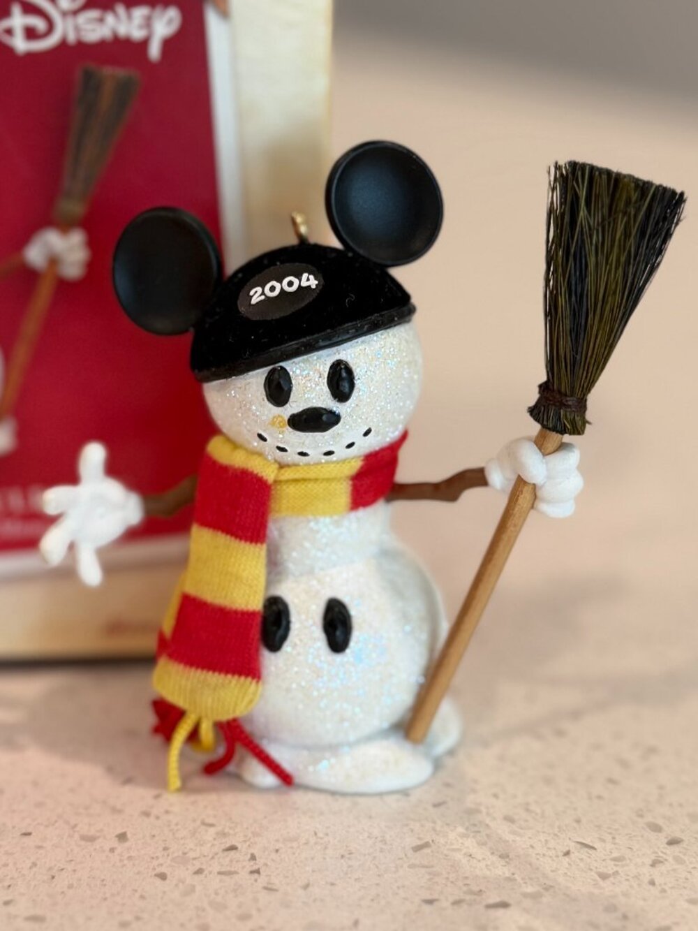 Hallmark Snow Sculpture Mickey Mouse Ornament 2004 - Picture 1 of 3